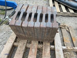 Set of 8 x 47kg KUBOTA front weights - 2