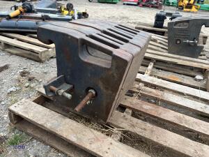 Set of 8 x 47kg KUBOTA front weights - 3