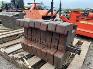 Set of 8 x 47kg KUBOTA front weights - 4