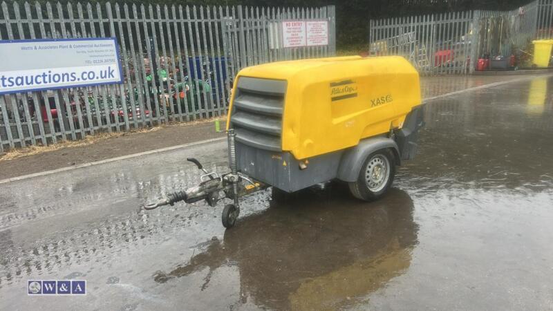 2016 ATLAS COPCO XAS68 compressor (s/n YA3064306G04325)
