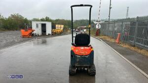 2015 KUBOTA K008-3 rubber tracked excavator (s/n JKU0081A0H26596) c/w 3 x buckets, blade, piped, expanding tracks & ROPS - 3