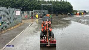 2015 KUBOTA K008-3 rubber tracked excavator (s/n JKU0081A0H26596) c/w 3 x buckets, blade, piped, expanding tracks & ROPS - 7