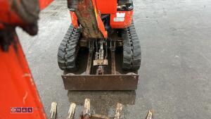2015 KUBOTA K008-3 rubber tracked excavator (s/n JKU0081A0H26596) c/w 3 x buckets, blade, piped, expanding tracks & ROPS - 11