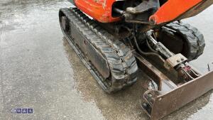 2015 KUBOTA K008-3 rubber tracked excavator (s/n JKU0081A0H26596) c/w 3 x buckets, blade, piped, expanding tracks & ROPS - 13