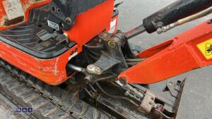 2015 KUBOTA K008-3 rubber tracked excavator (s/n JKU0081A0H26596) c/w 3 x buckets, blade, piped, expanding tracks & ROPS - 14