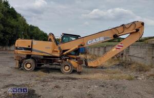 2011 CASEWX210 long reach scrap handler (s/n: LB03892) with raise & lower cab, solid tyres. (Engine dead)) - 4