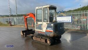 KUBOTA KX71 rubber tracked excavator with bucket, blade & piped (inoperable) - 3
