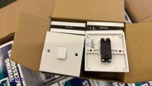 Box of NEWLEC 1-gang, 1-way light switches (unused) - 3