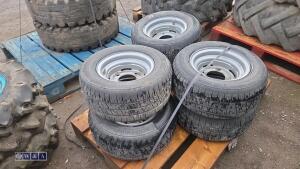 6 x trailer wheels & tyres (195/55R10C) - 3