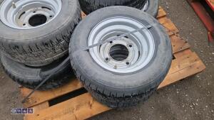 6 x trailer wheels & tyres (195/55R10C) - 5