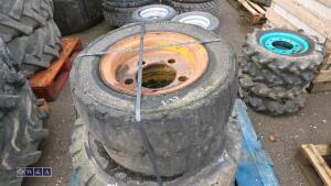 Pallet of forklift wheels & tyres - 3