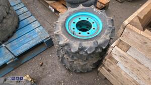 4 x tractor wheels & tyres (5.00-12)