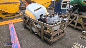 Crate of STIGA mower spares