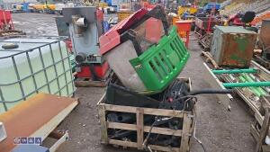 Crate of mower spares - 2