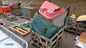 Crate of mower spares - 3