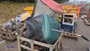 Crate of mower spares - 7