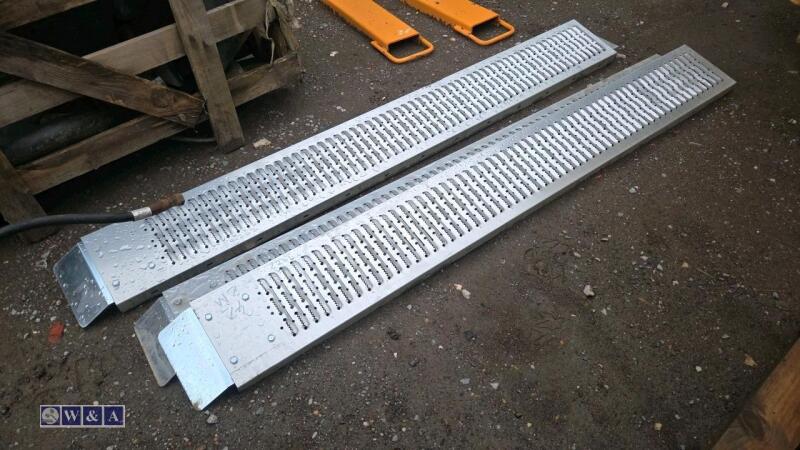 Pair of metal ramps