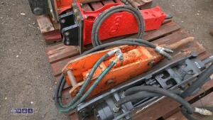 Hydraulic machine breaker c/w lines (30mm pins) - 2