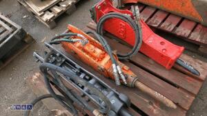 Hydraulic machine breaker c/w lines (30mm pins) - 4