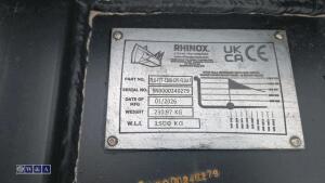 Pallet fork attachment to suit 7-9t excavator (45, 50 & 60mm multi pin pick up) (unused) - 4
