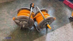 2 x TITAN 25m hose reels - 3