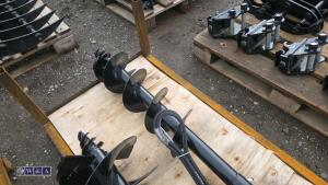 Hydraulic machine auger, 2 x flights & lines - 5