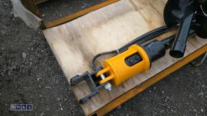 Hydraulic machine auger, 2 x flights & lines (25mm pins) - 4
