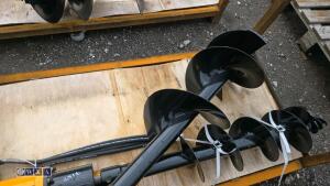 Hydraulic machine auger, 2 x flights & lines (25mm pins) - 5