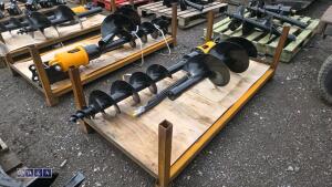 Hydraulic machine auger, 2 x flights & lines - 2