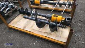 Hydraulic machine auger, 2 x flights & lines - 3
