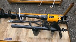 Hydraulic machine auger, 2 x flights & lines - 5