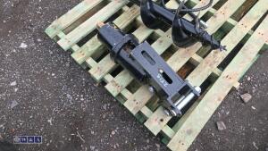 Hydraulic machine auger, 2 x flights & lines - 4
