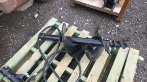 Hydraulic machine auger, 2 x flights & lines - 6