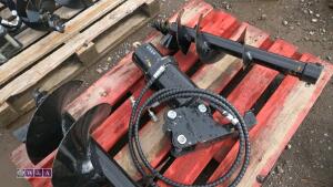 Hydraulic machine auger, 2 x flights & lines - 5