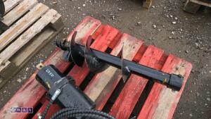 Hydraulic machine auger, 2 x flights & lines - 6
