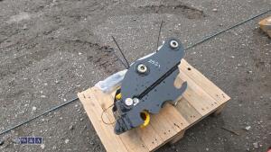 Manual quick hitch to suit Yanmar 3t excavator (38mm pins) (unused) - 3
