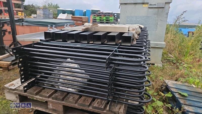 Bow top fencing (approx 10 x 2m x 1m panels, 11 x post & fixings)