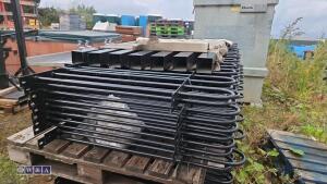 Bow top fencing (approx 10 x 2m x 1m panels, 11 x post & fixings)