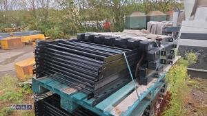 Bow top fencing (approx 10 x 2m x 1m panels, 11 x post & fixings) - 3