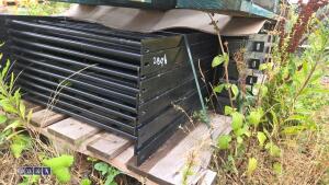 Bow top fencing (approx 10 x 2m x 1m panels, 11 x post & fixings)