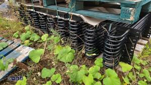 Bow top fencing (approx 10 x 2m x 1m panels, 11 x post & fixings) - 2