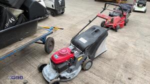 HONDA petrol rotary mower c/w collection box