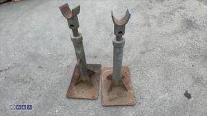 2 x cable drum stands