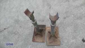 2 x cable drum stands - 2