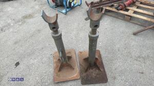 2 x cable drum stands - 4