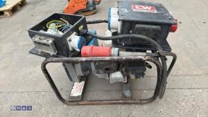 Petrol dual volt generator c/w 2 x 3-phase transformers - 3