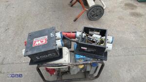 Petrol dual volt generator c/w 2 x 3-phase transformers - 5