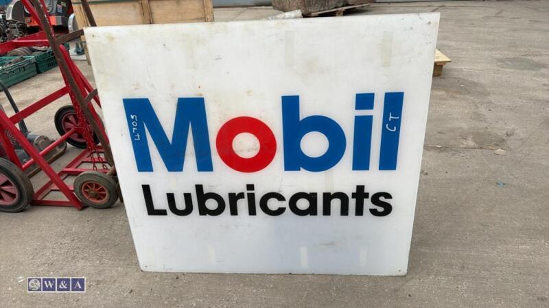 MOBIL lubricants sign