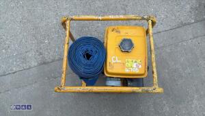ROBIN petrol water pump c/w lay flat hose - 4