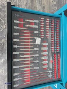 PHIXWELL 7-drawer tool box c/w tools (blue) - 11